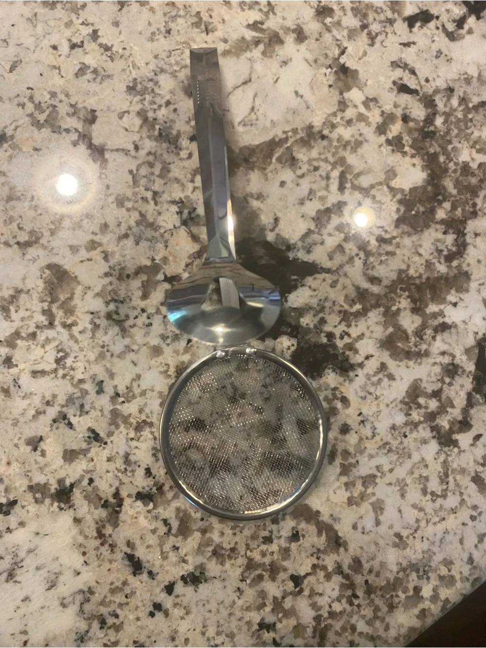 Stainless Steel Strainer Tongs - Silver